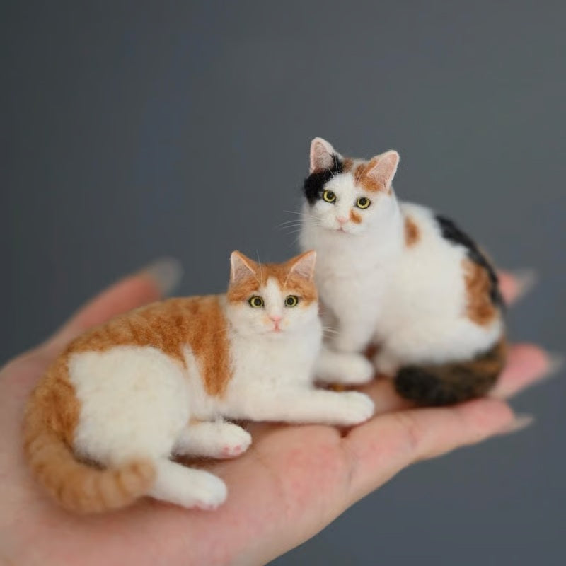 🐱💖Mini Felted Wool Cat