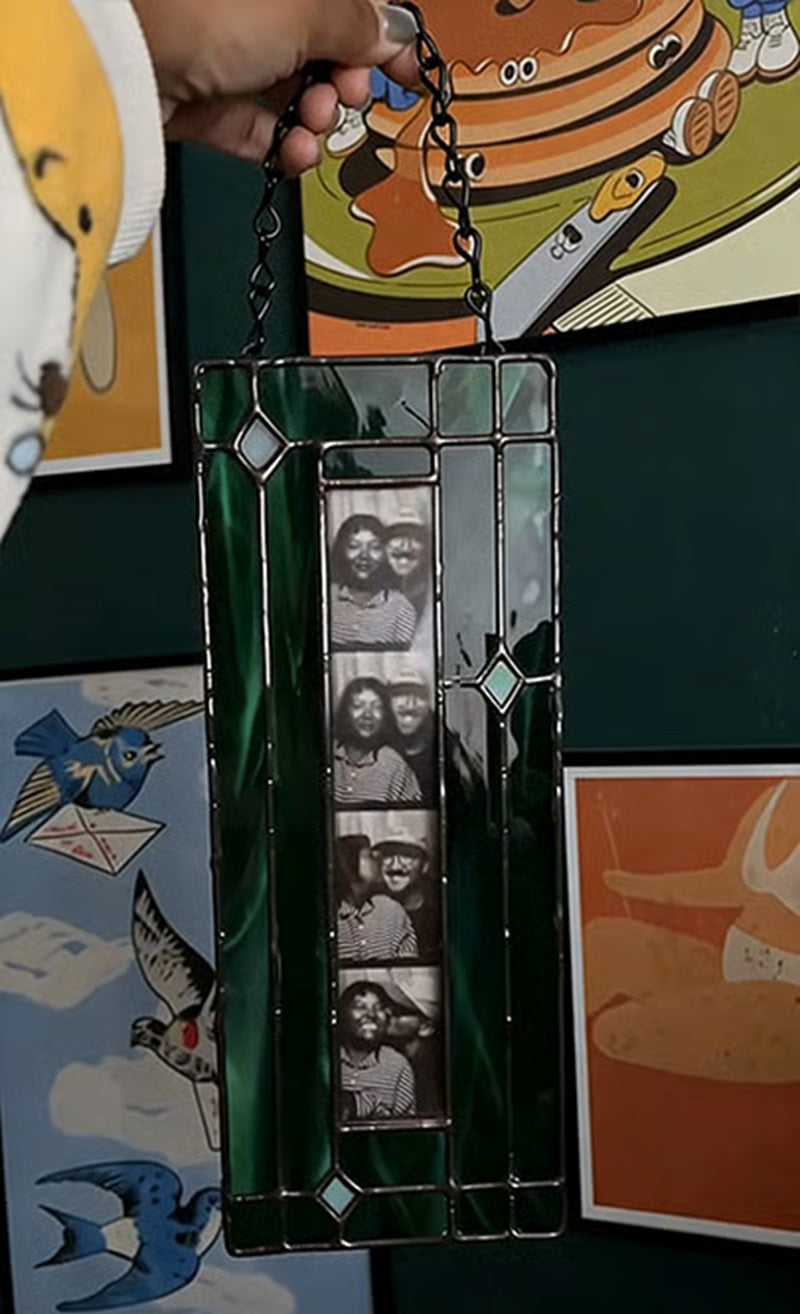 🌈🖼️Handmade Stained Glass Photobooth Frame