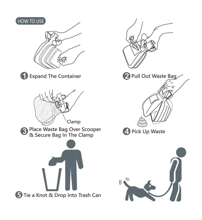 Portable Hand-held Pooper Scooper