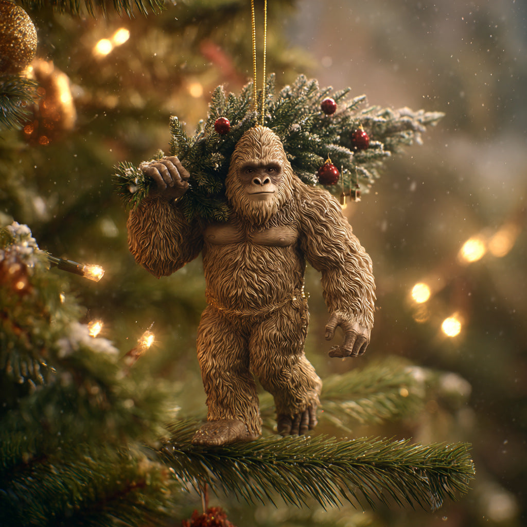Bigfoot Christmas Ornament