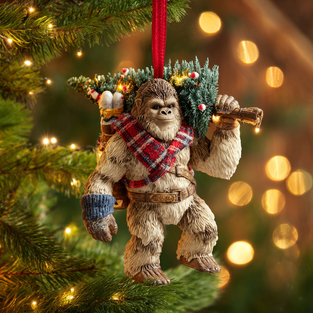 Bigfoot Christmas Ornament