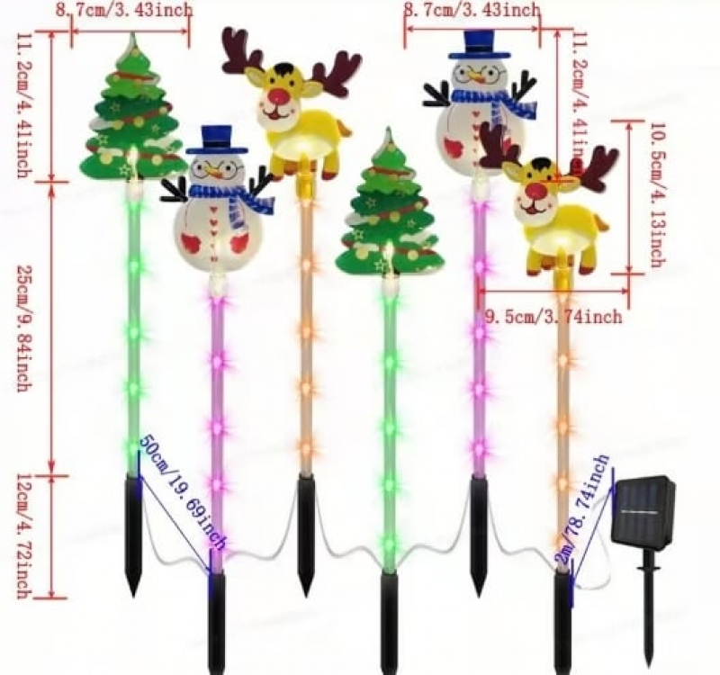 🎅6-Pack of Moving Christmas Lights