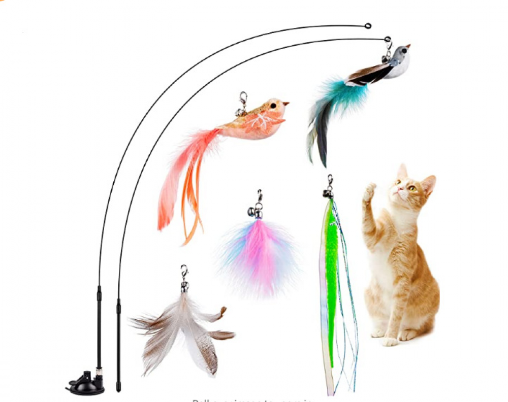 Interactive Bird Simulation Cat Toy Set