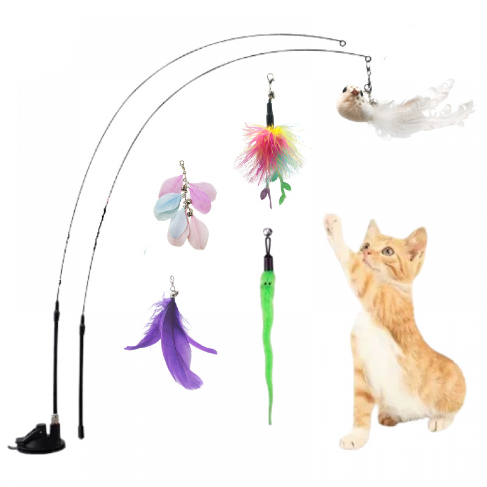 Interactive Bird Simulation Cat Toy Set