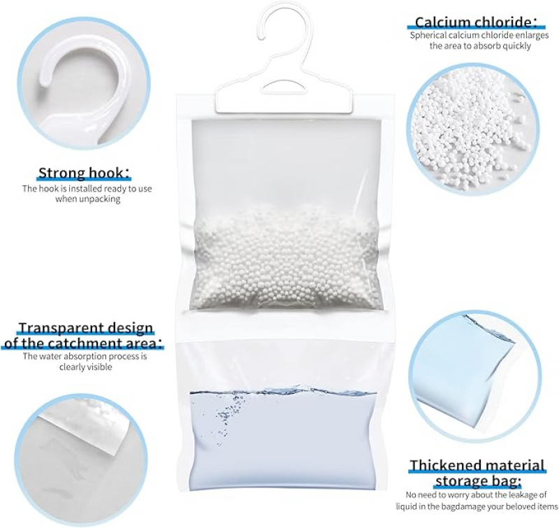 Interior Hanging Wardrobe Reusable Dehumidifiers