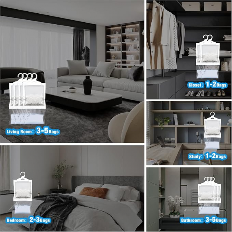 Interior Hanging Wardrobe Reusable Dehumidifiers