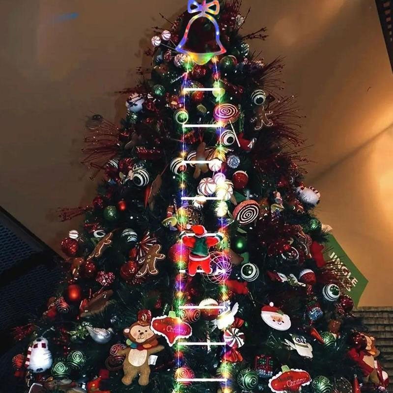 Santa Claus LED Ladder Light