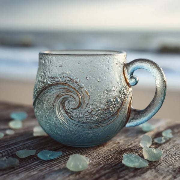 Sea Glass Ocean Wave Mug
