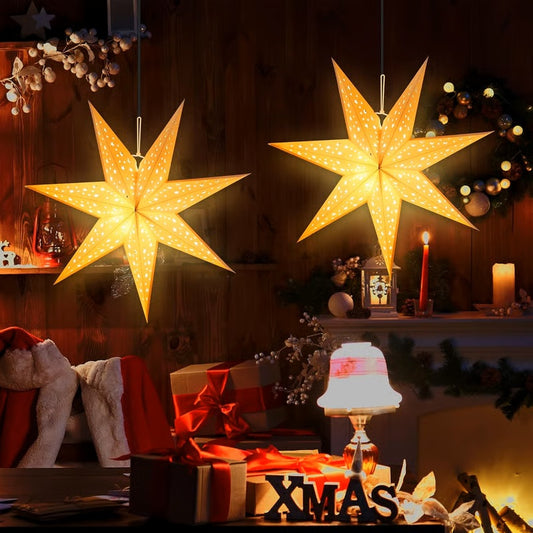 ⭐Star Paper Light Christmas Decor🎄