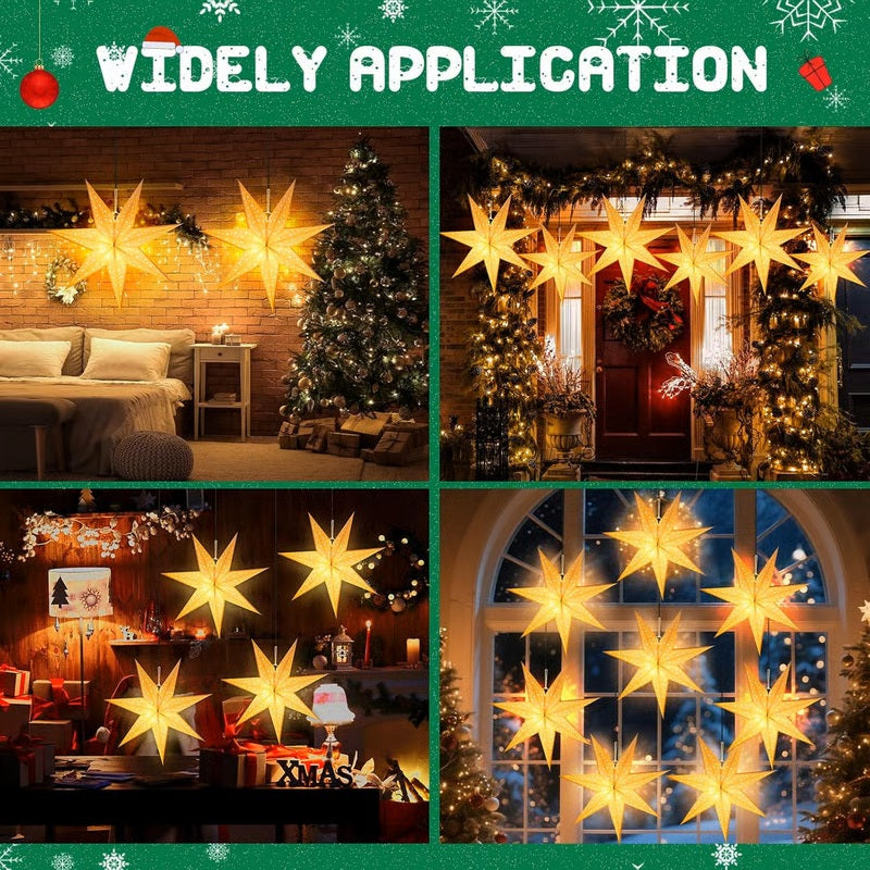 ⭐Star Paper Light Christmas Decor🎄