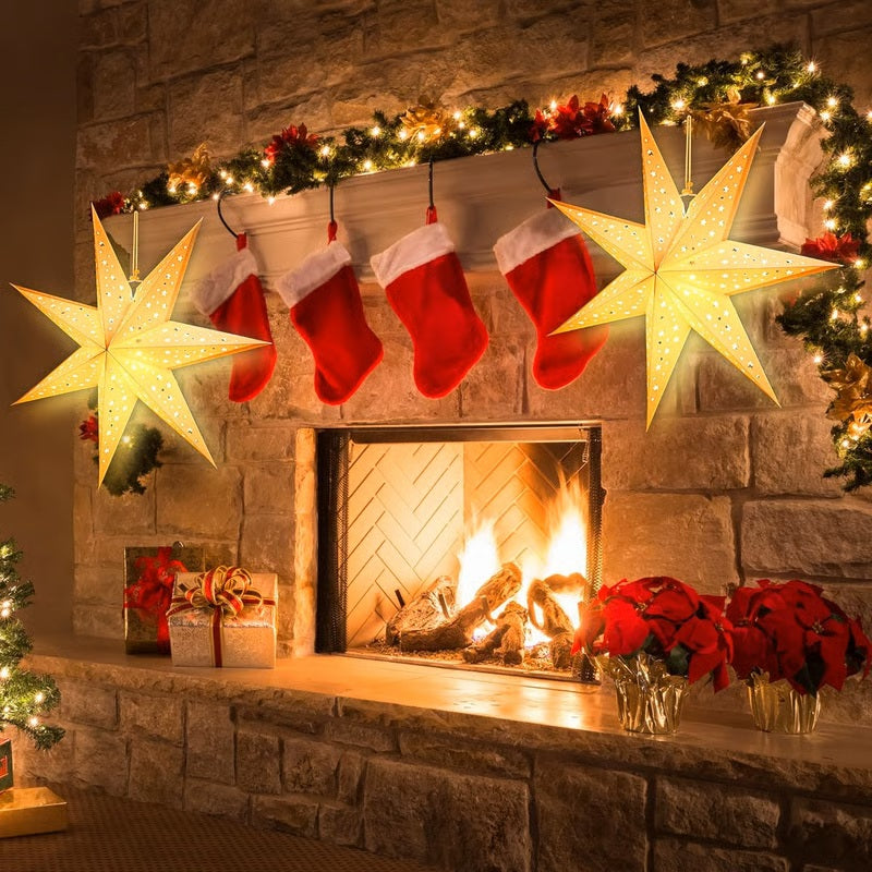 ⭐Star Paper Light Christmas Decor🎄