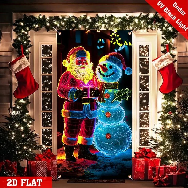 🎄Fluorescent Christmas Door Banner🎄