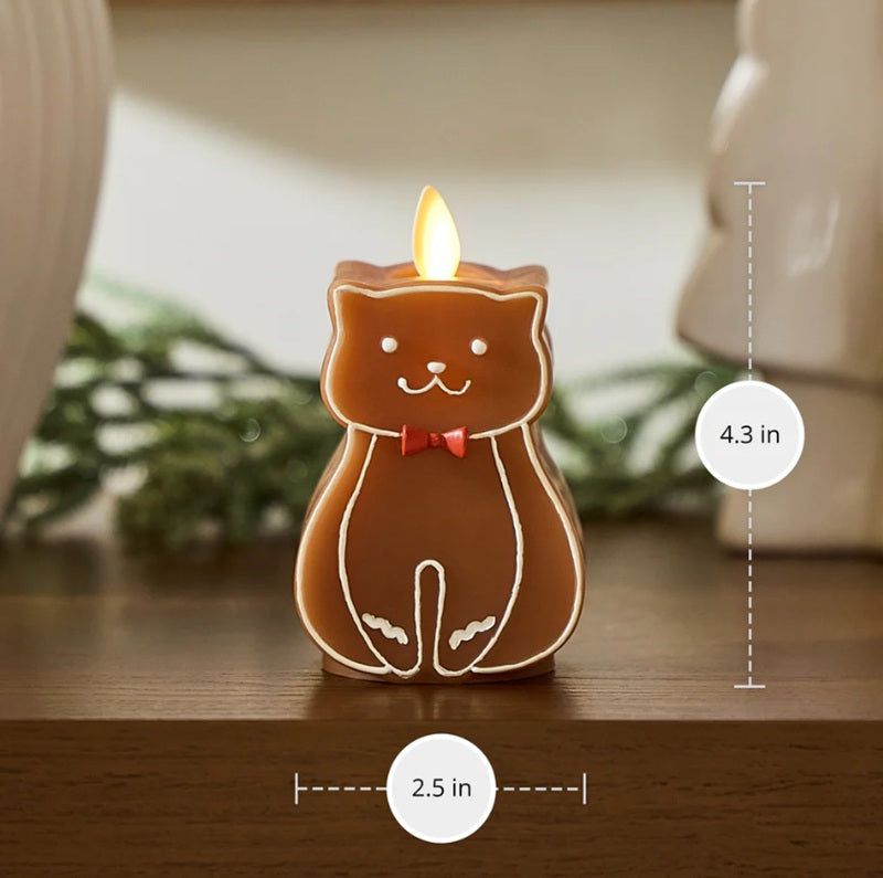 Gingerbread Flameless Candle