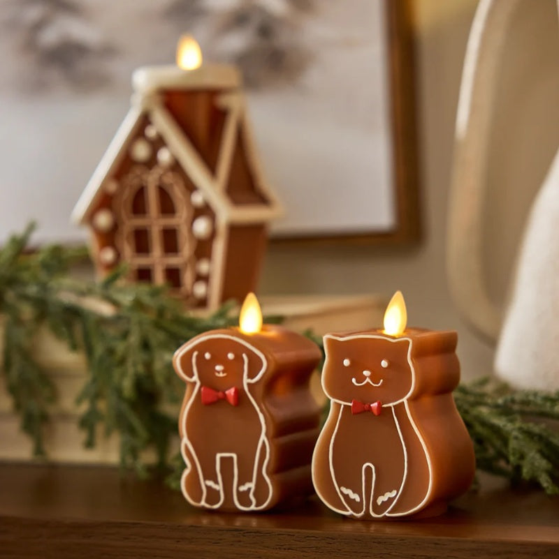 Gingerbread Flameless Candle