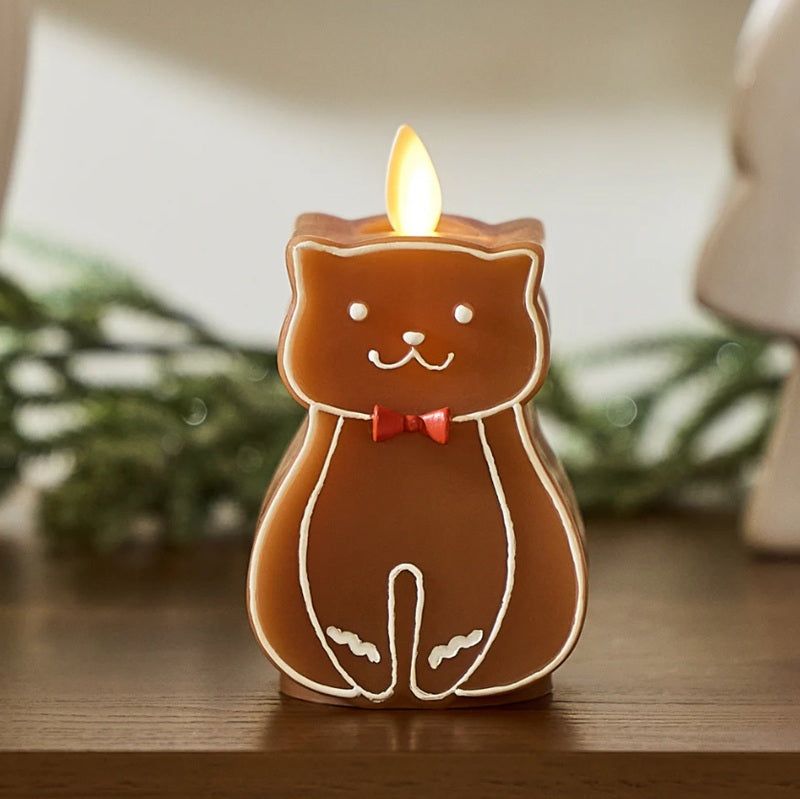 Gingerbread Flameless Candle