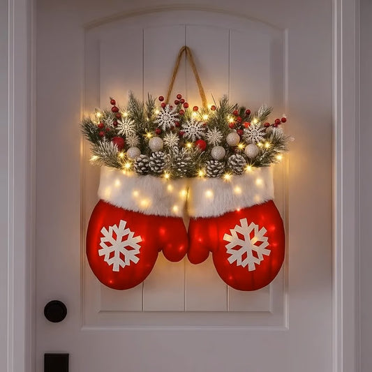 🔥Christmas Sales 49% OFF🔥Sparkling Christmas Mitten Wreath