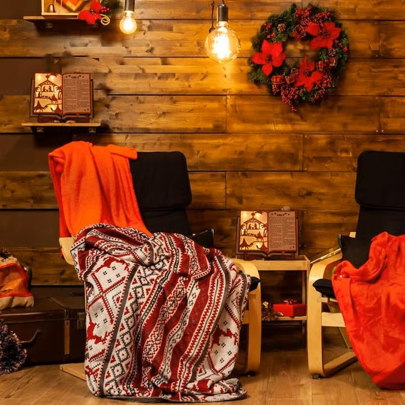 ✝️✨Wooden Nativity Scene Book Display With Light