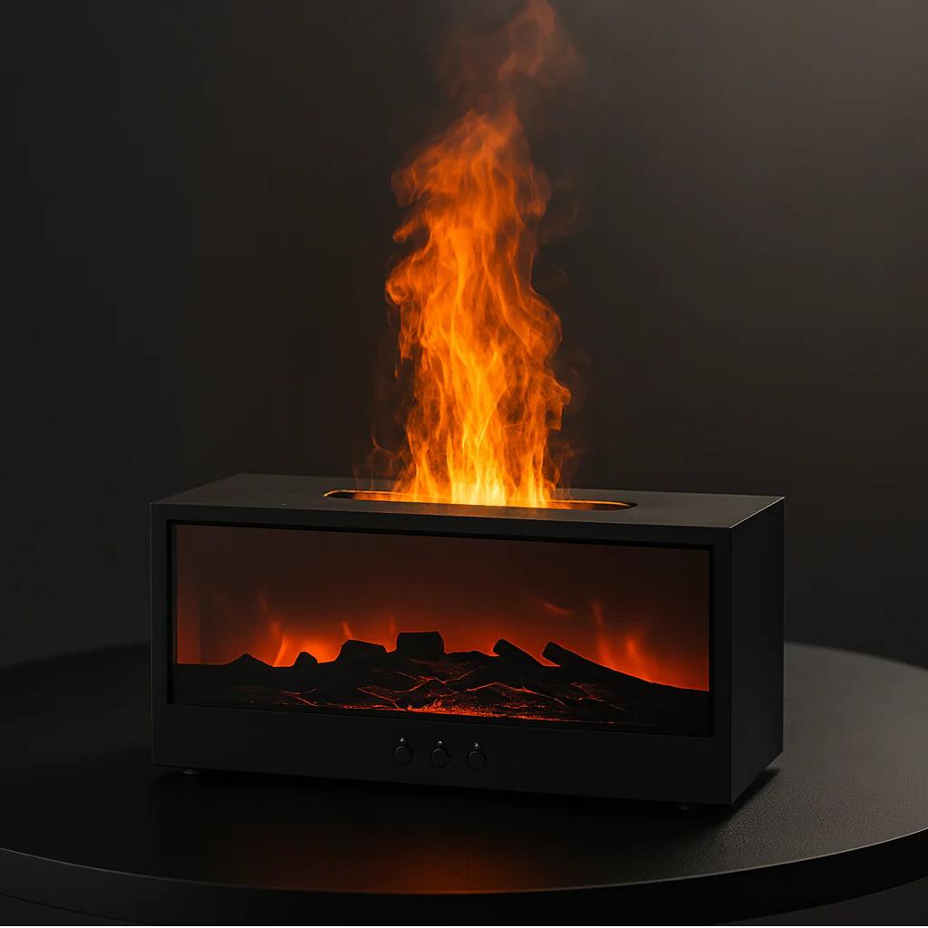 Fireplace Flame Mist Humidifier✅