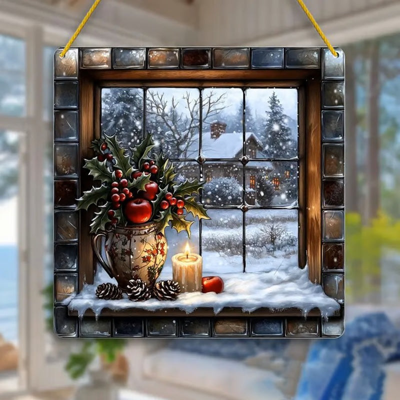 🎄✨Frosted Enchanted Tree Crystal-Style Ornament