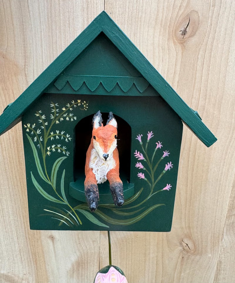 🦉Whimsical Kinetic Art Birdhouse Wall Decor