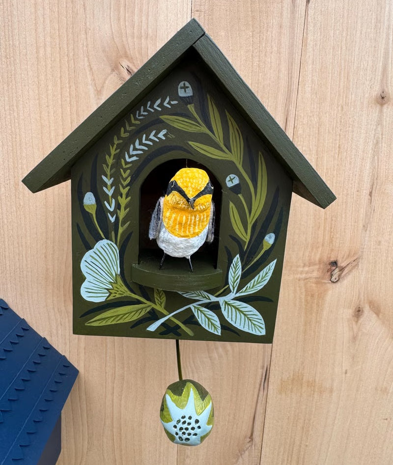 🦉Whimsical Kinetic Art Birdhouse Wall Decor