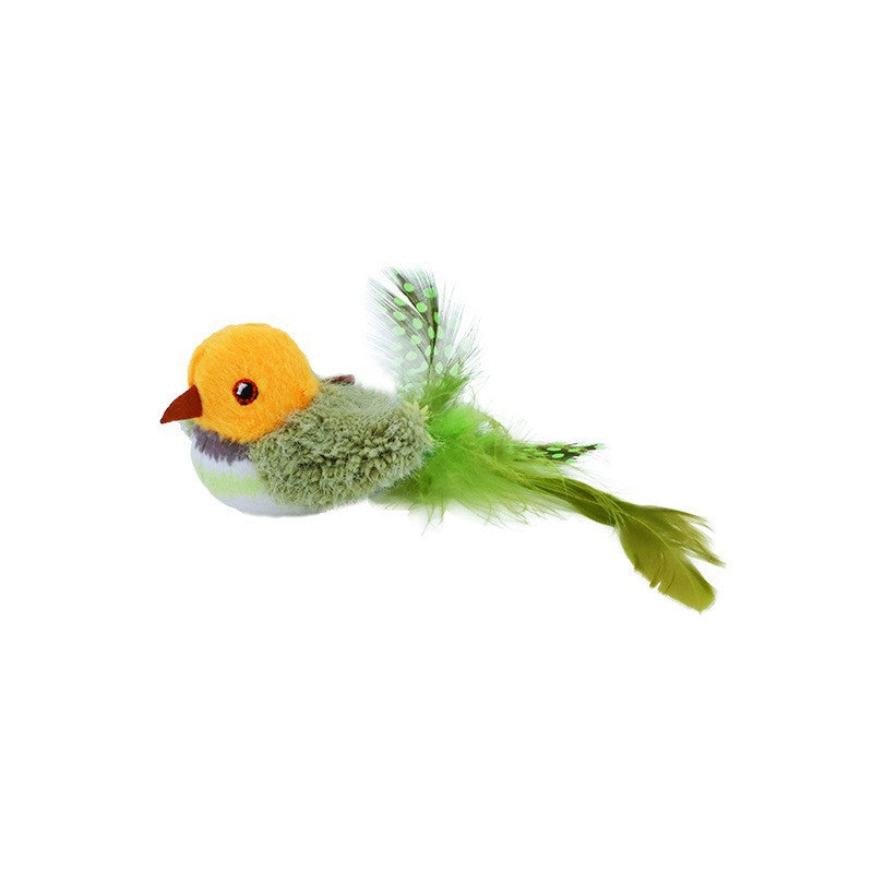 Simulated Sound Bird and Cat Toy for Teasing Cats