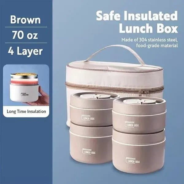 🔥🔥Portable Insulated Lunch Container Set🥗