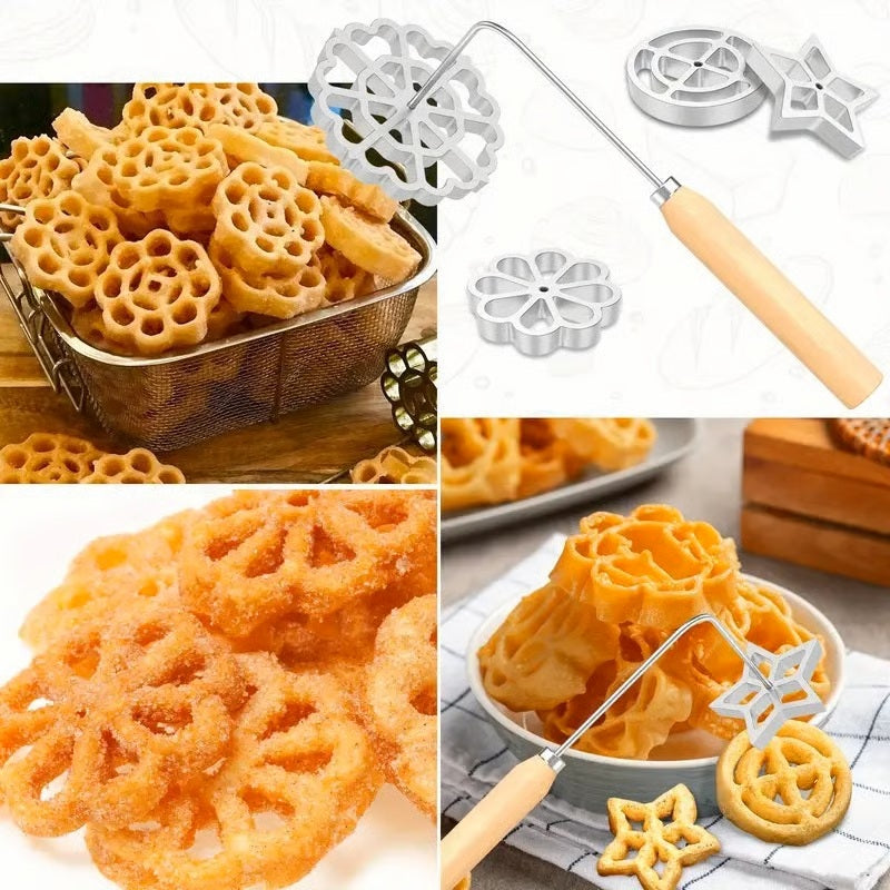 Nordic-Style Rosettes & Timbale Pastry Mold Set (9 Ppcs)