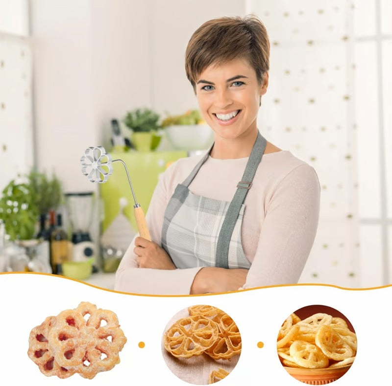 Nordic-Style Rosettes & Timbale Pastry Mold Set (9 Ppcs)