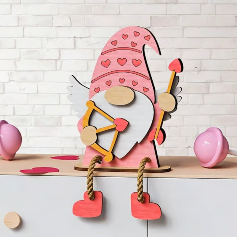 🔥Buy 3 Get 1 Free - 💖Valentine’s Day Wooden Gnome Decoration