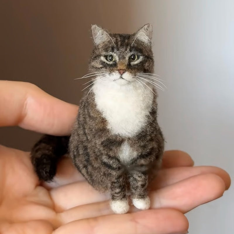 🐱💖Mini Felted Wool Cat