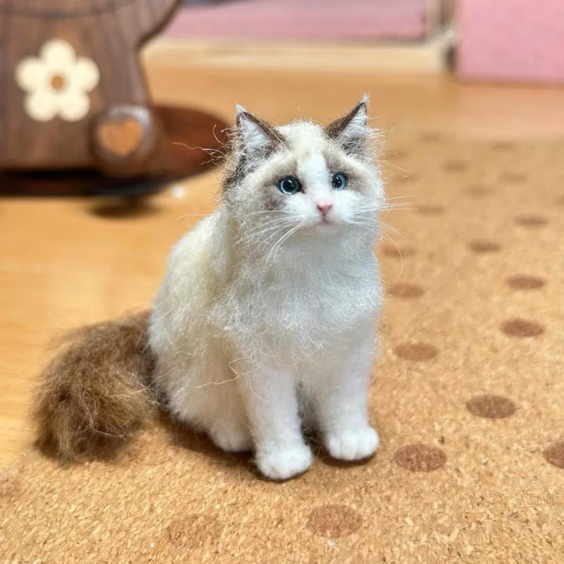 🐱💖Mini Felted Wool Cat