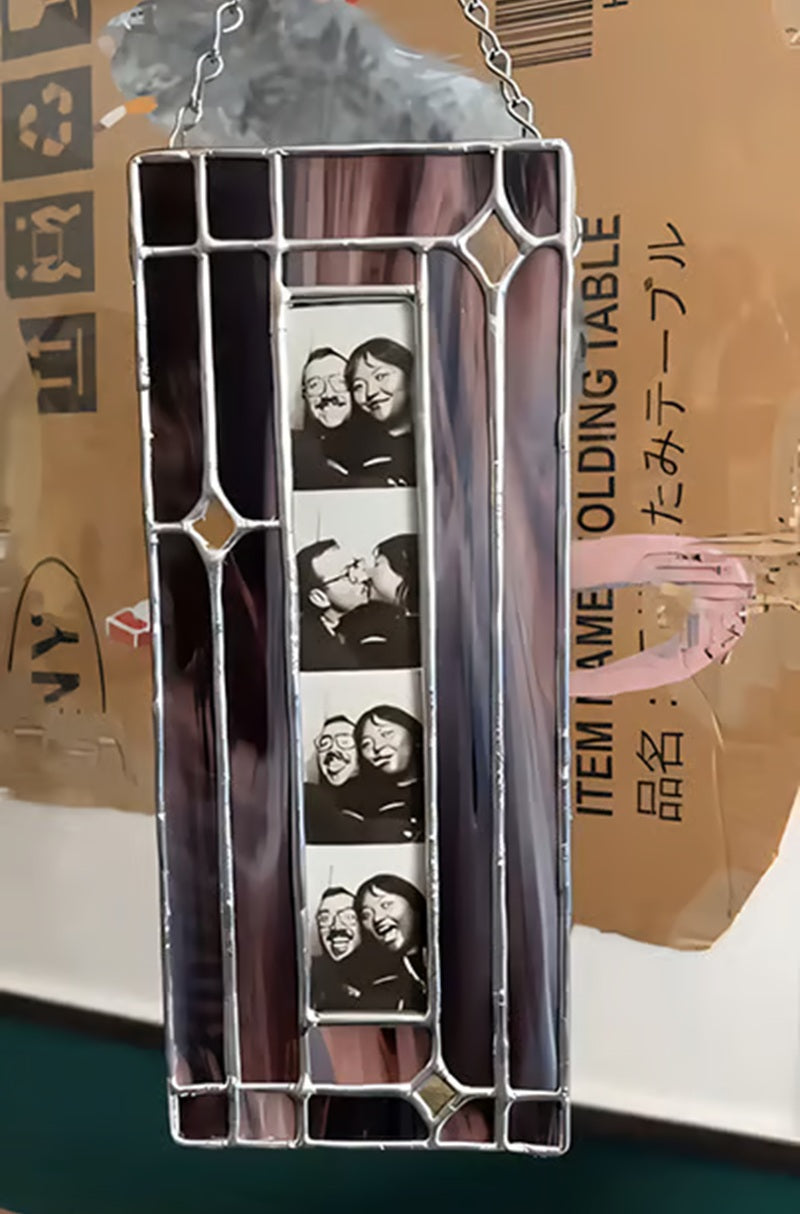 🌈🖼️Handmade Stained Glass Photobooth Frame
