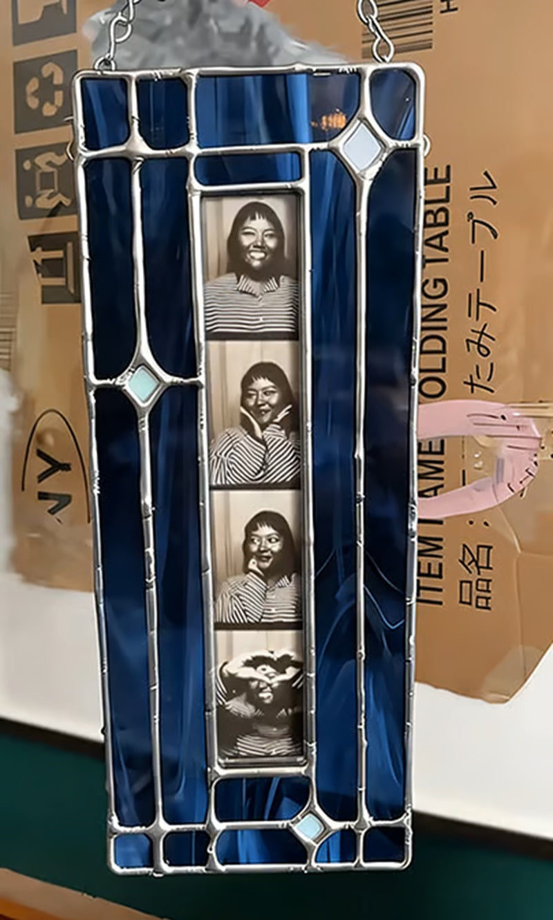 🌈🖼️Handmade Stained Glass Photobooth Frame