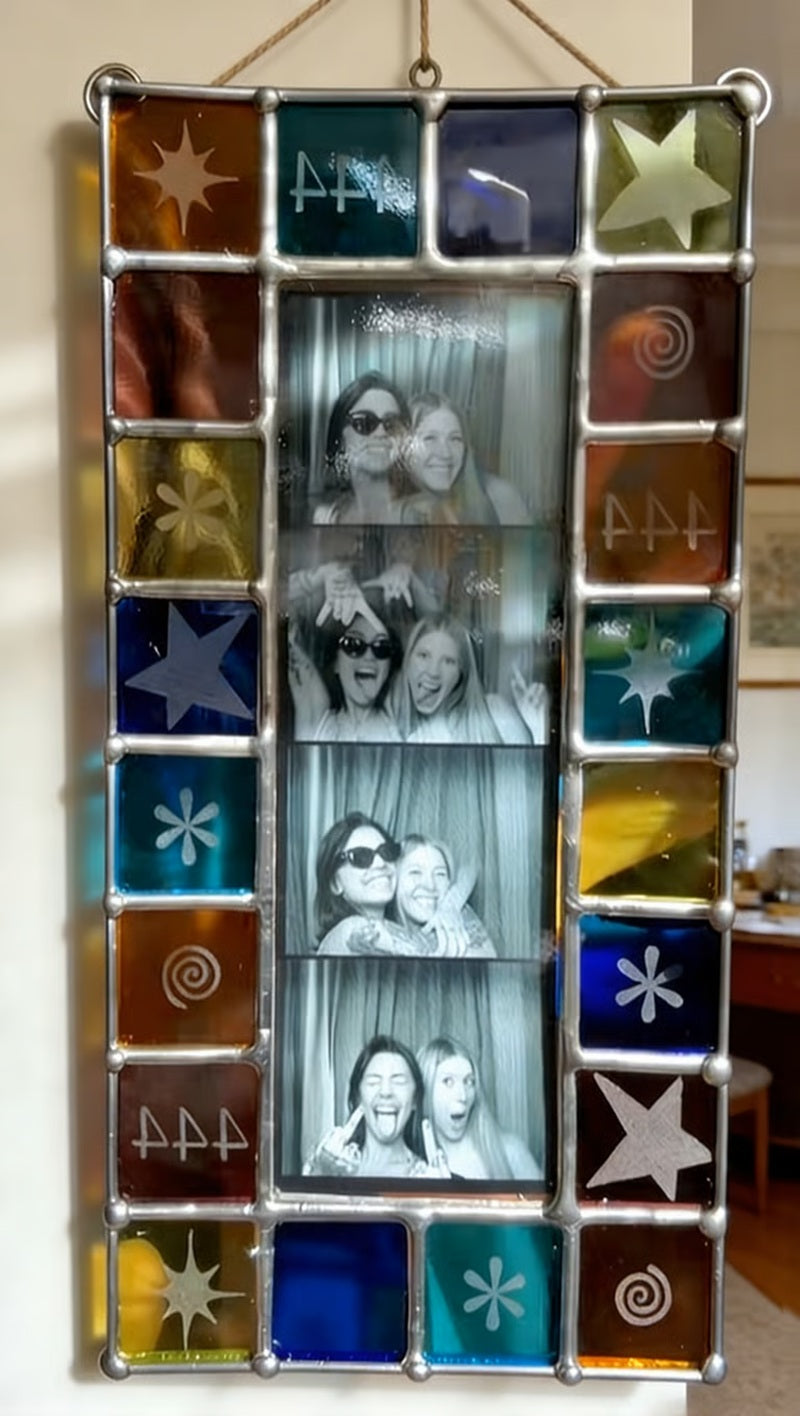 🌈🖼️Handmade Stained Glass Photobooth Frame
