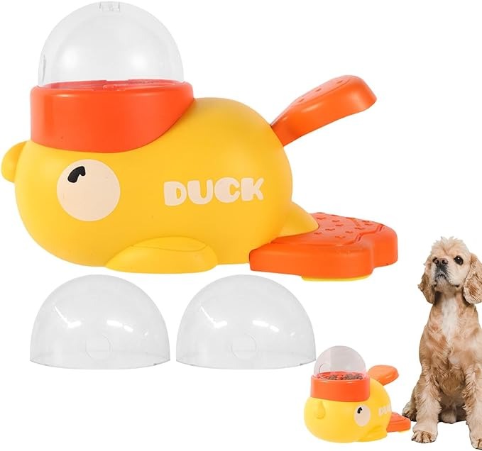 Interactive Duck Shaped Puzzle Food Dispensing Toy