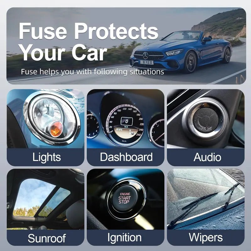 🔥NEW HOT SELLING 49% OFF🔥300Pcs Car Fuse Assortment Kit