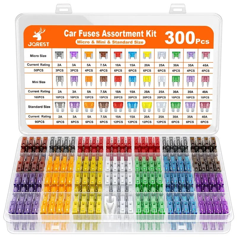 🔥NEW HOT SELLING 49% OFF🔥300Pcs Car Fuse Assortment Kit