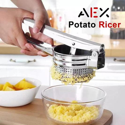 🔥AEX Multifunctional Stainless Steel Potato, Juice & Food Press