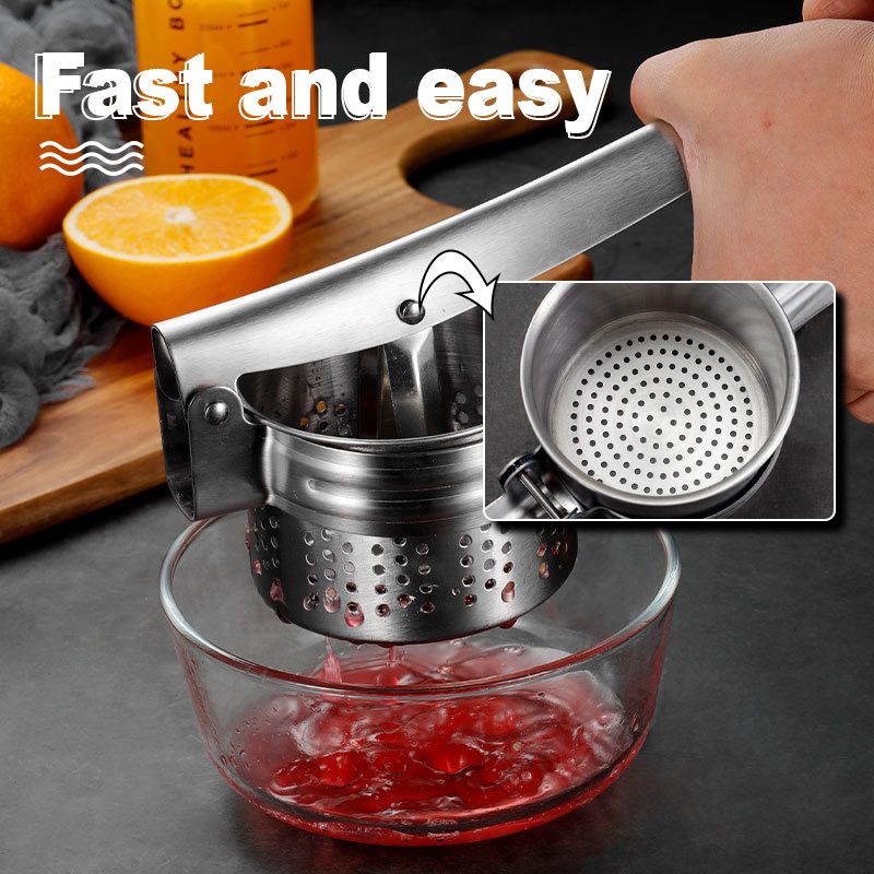 🔥AEX Multifunctional Stainless Steel Potato, Juice & Food Press