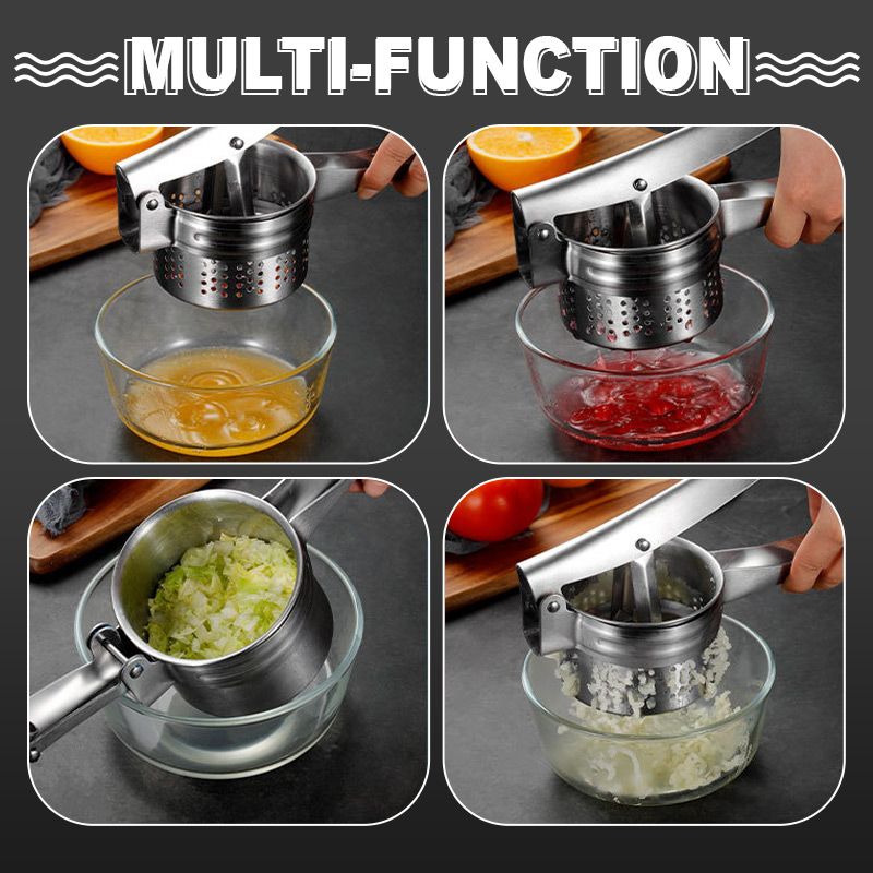 🔥AEX Multifunctional Stainless Steel Potato, Juice & Food Press