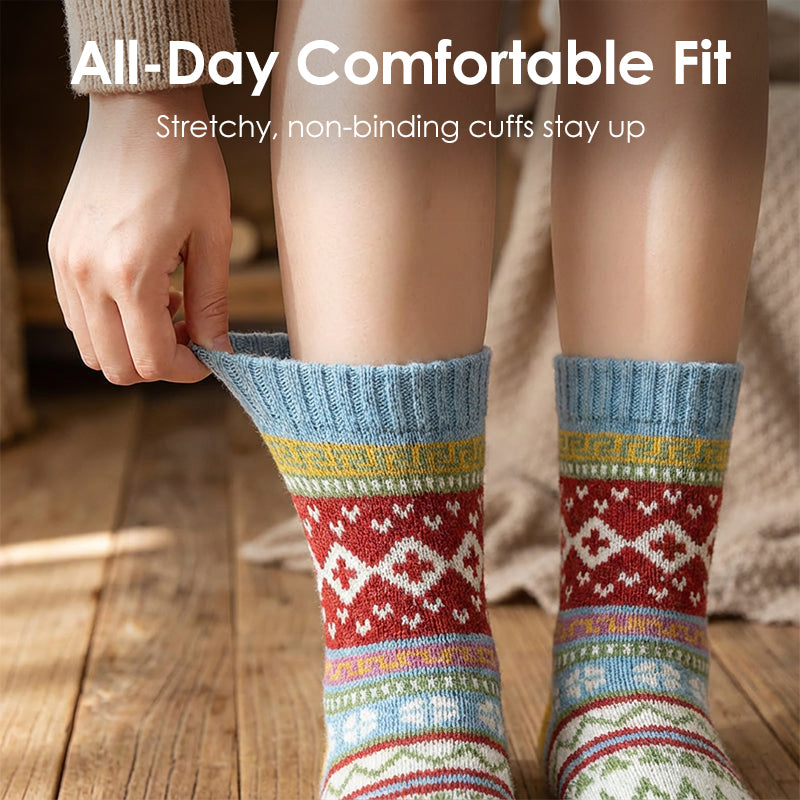 🔥Women's Vintage Thick Knit Crew Socks🧦