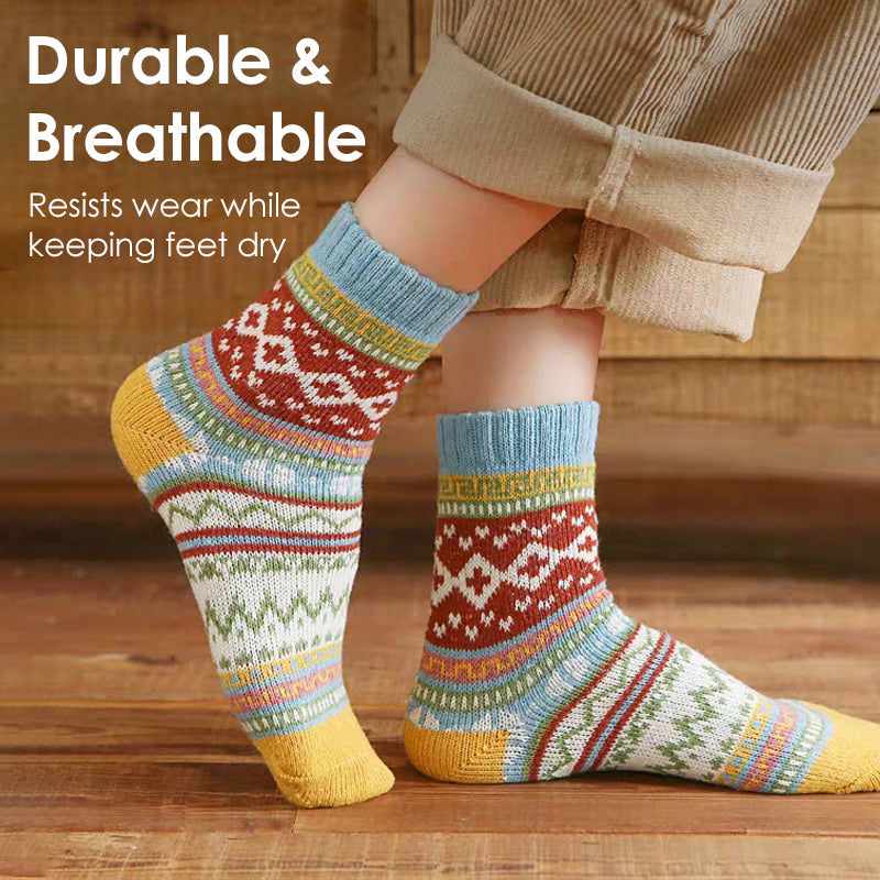 🔥Women's Vintage Thick Knit Crew Socks🧦