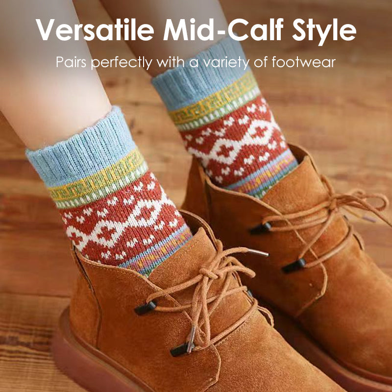 🔥Women's Vintage Thick Knit Crew Socks🧦