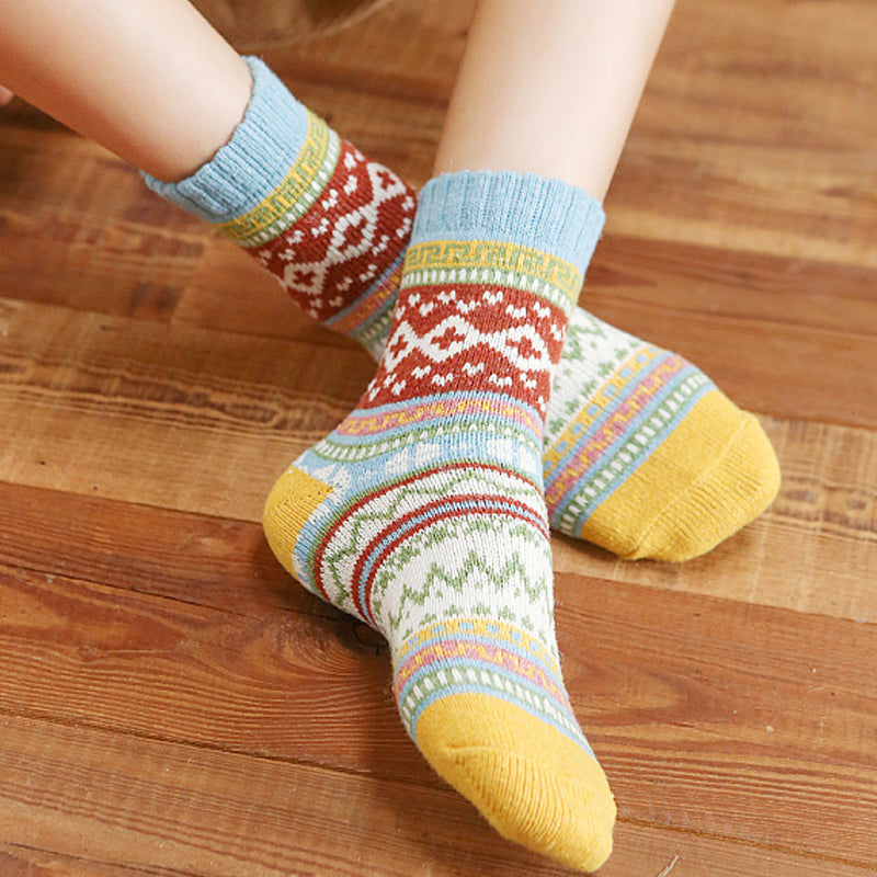 🔥Women's Vintage Thick Knit Crew Socks🧦