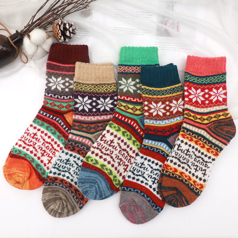 🔥Women's Vintage Thick Knit Crew Socks🧦