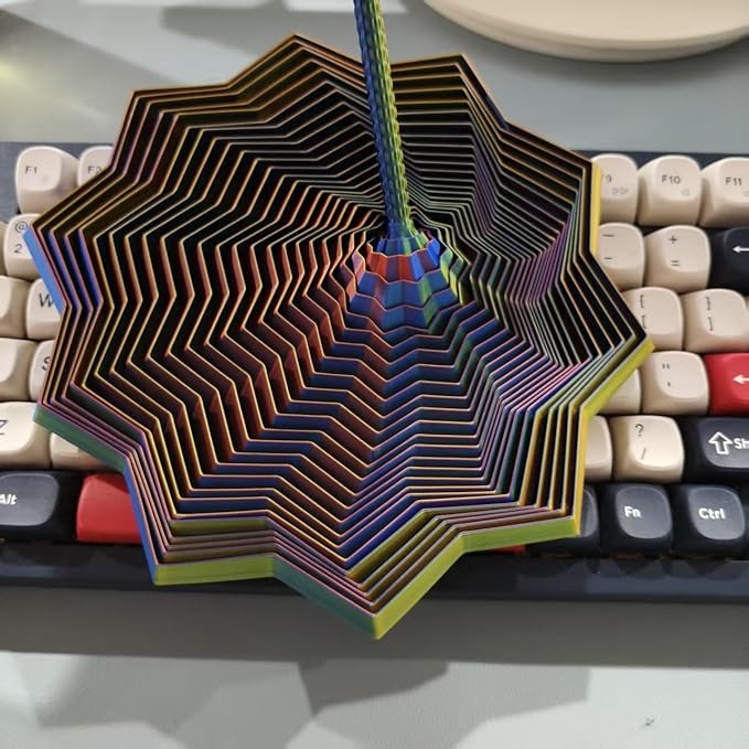 Expanded Sensory Fidget Star With Handle