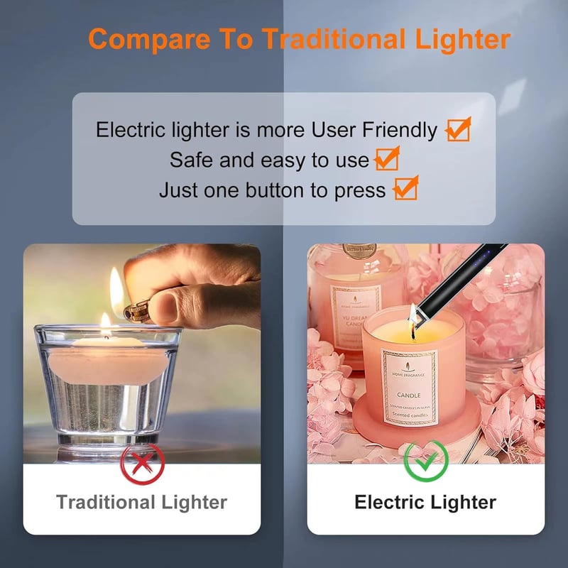 🔥🔥Windproof Flameless Electric Lighter