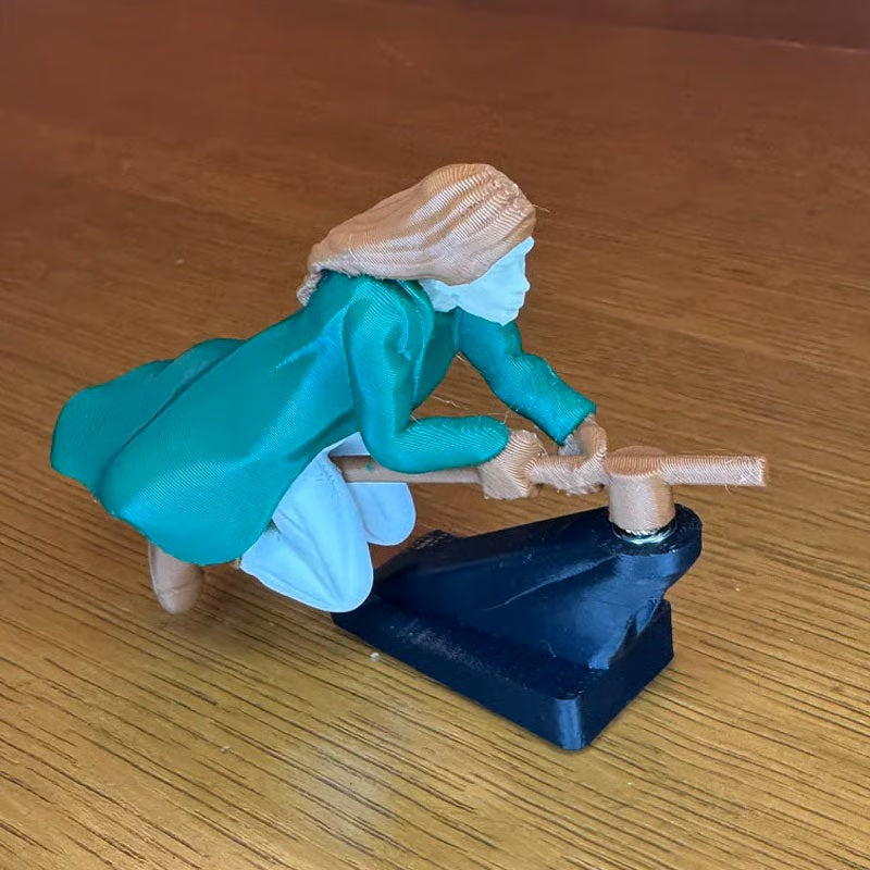 🔮🚗Witch And Wizard Broomstick Dashboard Drift Ornaments