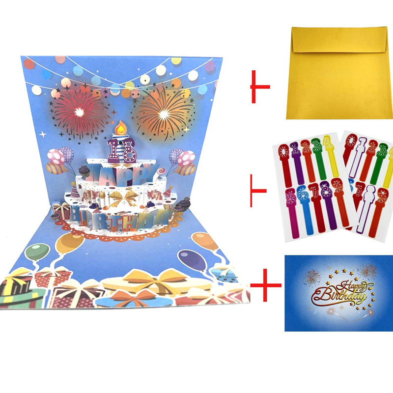 🎉3D Pop Up Musical Birthday Card with Lights & Song🎵🎂
